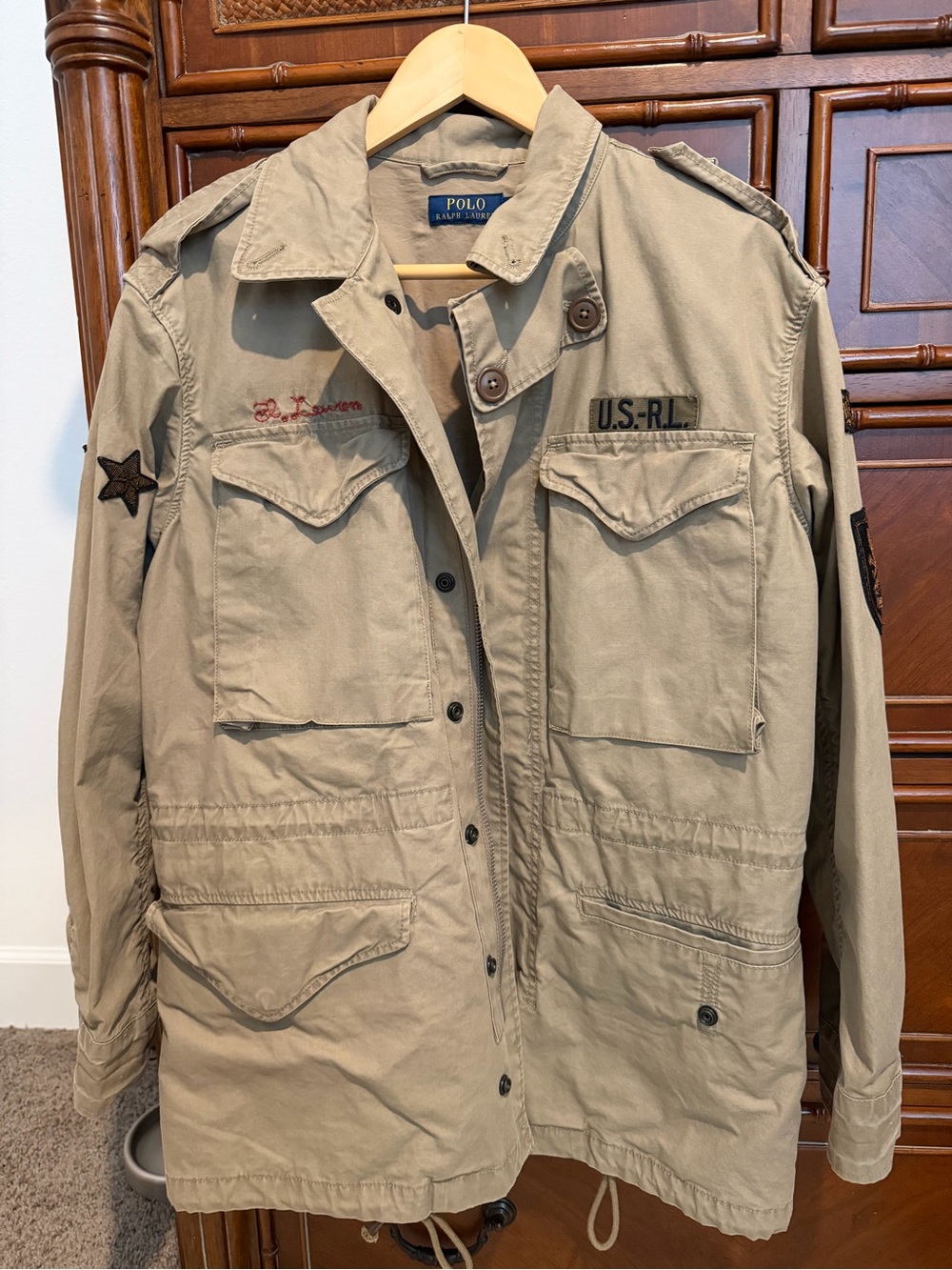 Polo by Ralph Lauren Beige Military Field Jacket